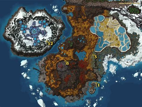 Die Urahnen Von Nordend Erfolg Map And Guide Freier Bund World Of Warcraft