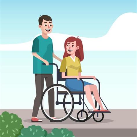 Ver más ideas sobre caricatura de personas, diseño de personajes, dibujos. Personas con discapacidad Cuidado de la ilustración vectorial Amabilidad concepto - Descargar ...