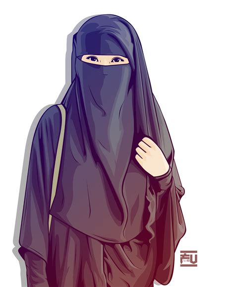 Gambar Kartun Muslimah Cute Modern Hijab Cartoon I Love It Okepak - Riset