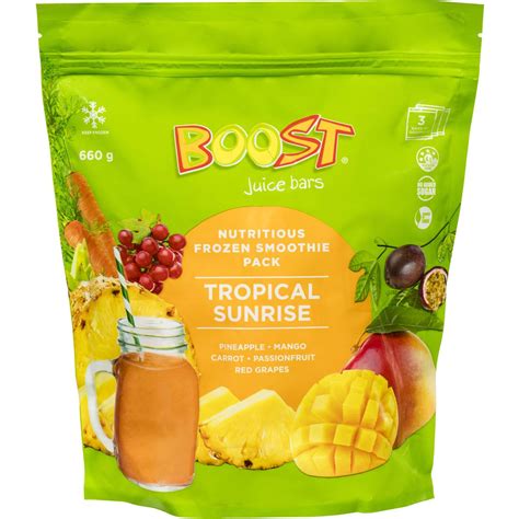 Boost Smoothie Mix Tropical Sunrise 3 Pack Woolworths