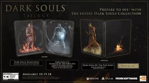 Dark Souls Trilogy Xbox One Steelbook Edition En D3 Gamers Envío Gratis