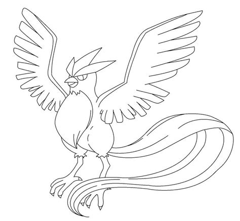 Articuno Coloring Pages To Print Pokemon Coloring Pages Pokemon
