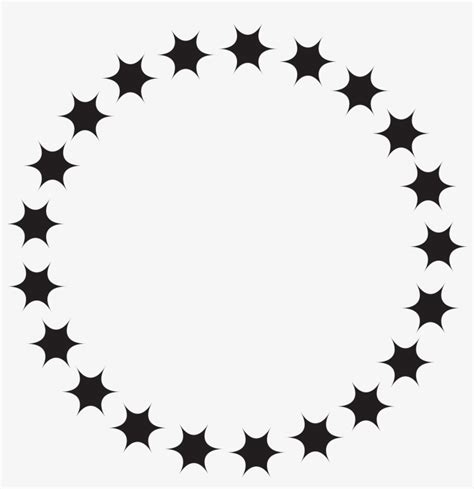  Black And White Download Circle Of Stars Clipart Star Circle