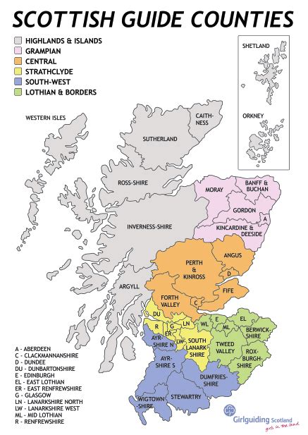 Scottish Counties Scotland History England Map Scotland Travel
