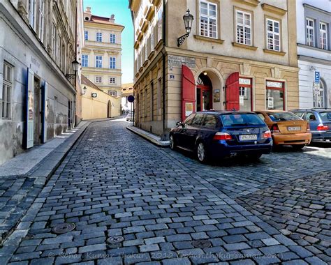 Rohan Thakurs Photo Blog Cobbled Streets Prague Blue And Red