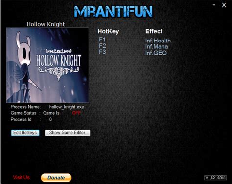 할로우 나이트 트레이너 Hollow Knight V1424 3 Trainer Mrantifun 네이버 블로그