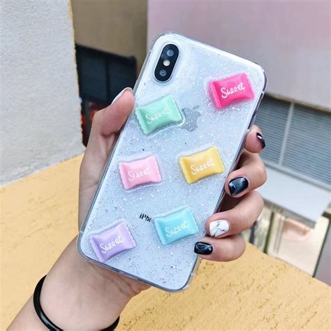 Cute 3d Sweet Candy Phone Case For Iphone Xs Max Xr 8 7 Plus X 6 S Plus