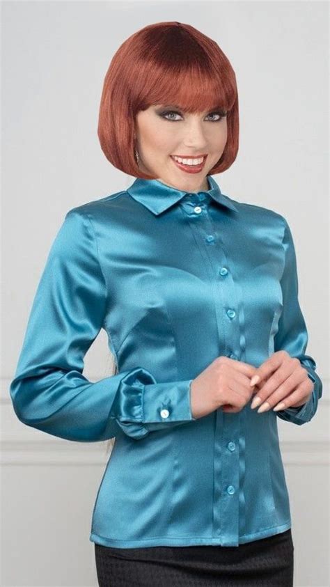 Pin By Frank Knappers On Satin Silk Blouses Dresses And Skirts Satin Blouses Blouses For Women