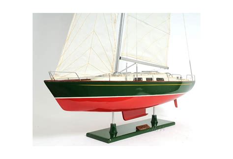Sailboat Omega Scaled Wooden Model Ship