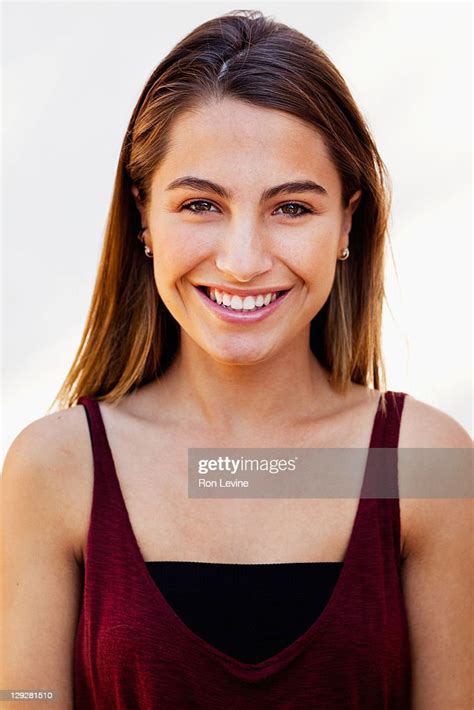 Teen Girl With Wide Smile Portrait Photo Getty Images