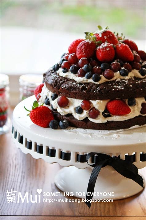 Something For Everyone Naked Chocolate Cake With Fruit Recipe Yum