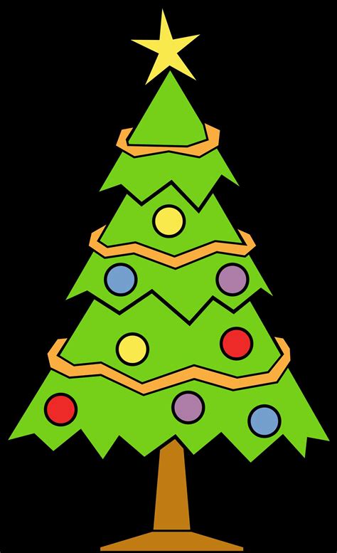 Christmas Tree Outline Clipart Free Download On Clipartmag