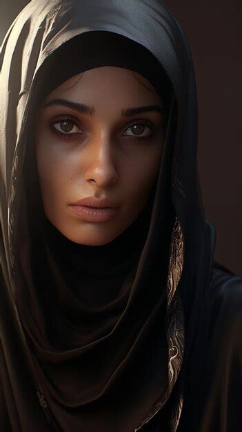 Premium Ai Image Muslim Girl Portrait