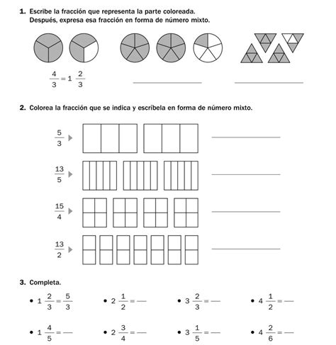 Ejercicios De Matematicas Fracciones Fichas De Primaria Fracciones