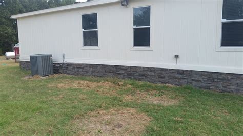Faux Stone Skirting For Mobile Homes By Les Genstone