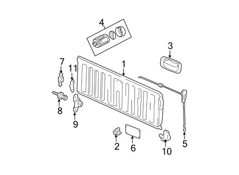 Chevrolet Colorado Tailgate Striker Bolt Crew Cab Regular And Extended