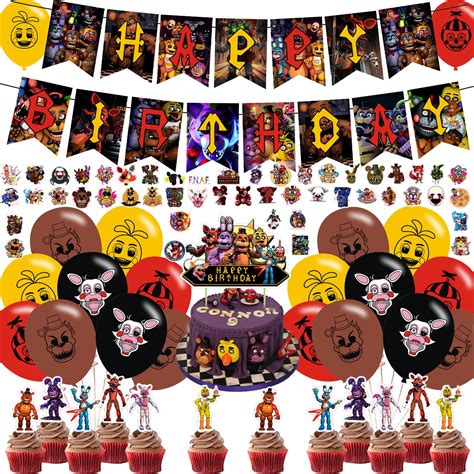 Buy Five Nights At Freddy Party Decorations Birthday Party Supplies For Five Nights At Freddy
