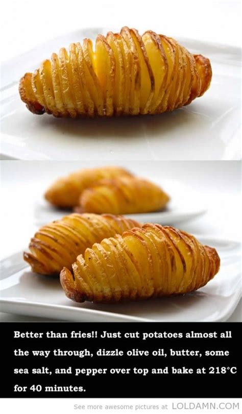 Depending on how much time you got and for how many people you're cooking for, here are some of the ways you can cook them. Oven baked potatoes. Slice almost through, drizzle with ...