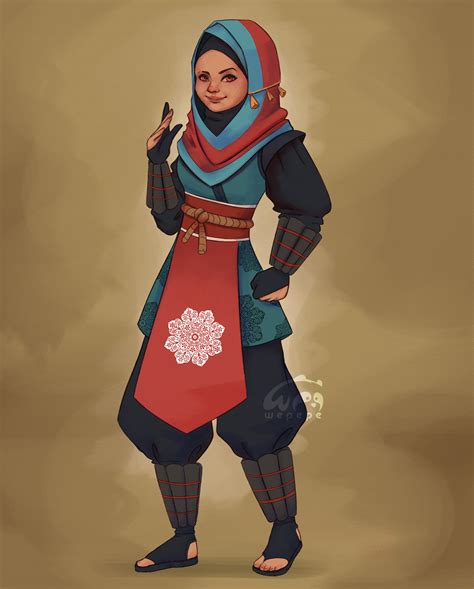 Artstation Hijabi Warrior