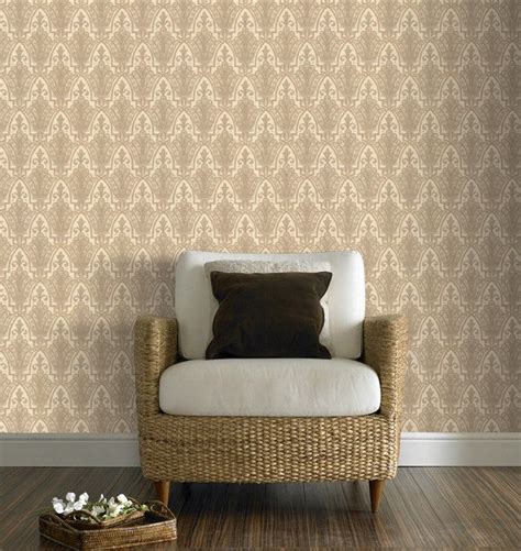 Ritzy Damask Wallpaper Designer Gold Wall Coverings By