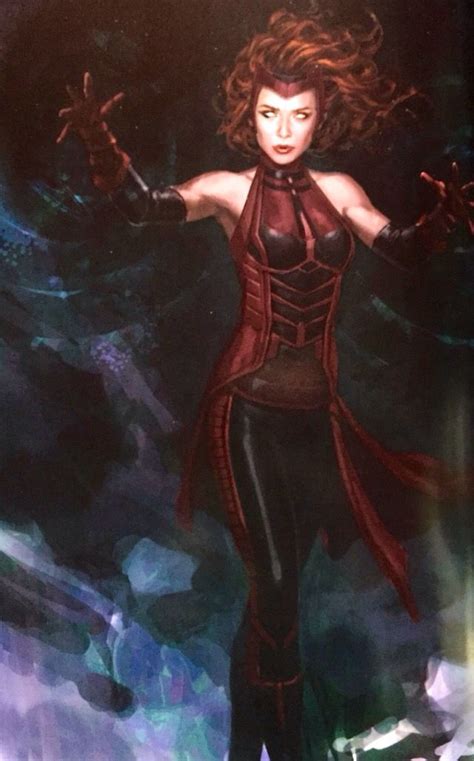 Concept Art Of Scarlet Witch From Avengers Age Of Ultron 2015
