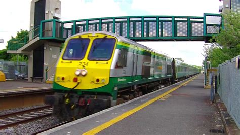 Irish Rail 201 Class Loco Mark 4 Intercity Train Monasterevin
