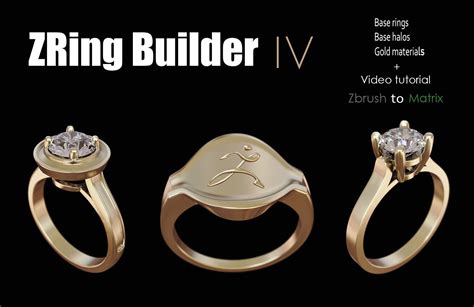 Zbrush Jewelry Ring Builder 4 3d Model Cgtrader