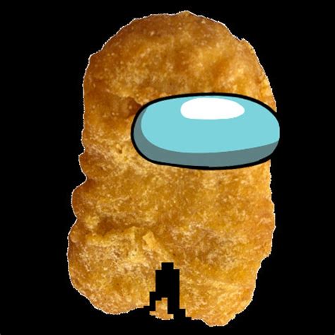 chicken nugget amogus among us themed emote for etsy