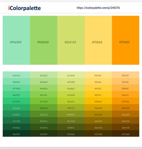 38 Latest Color Schemes With Light Green And Yellow Green Color Tone