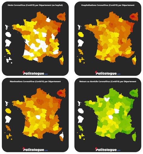 Les cartes sont selectionnées pour leur exactitude géographique et leur qualités graphiques afin de pouvoir servir de les cartes de france proposées contiennent les contours départements, ainsi que leurs noms et n° de département. Evolution du coronavirus (covid19) par département ...