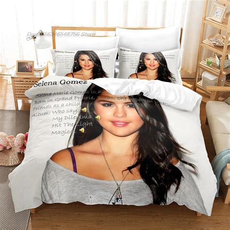 Selena Gomez White Bedding Set V2