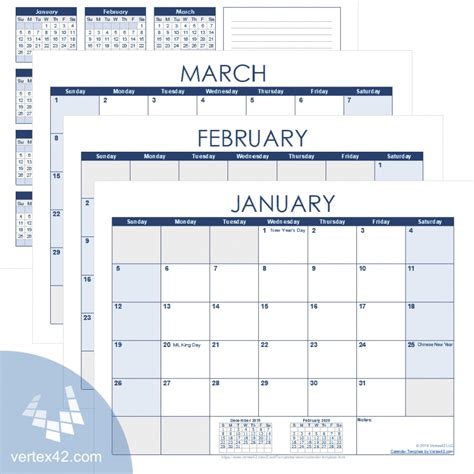 2020 Printable Calander In Excel Free Letter Templates