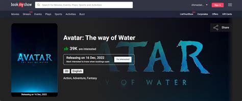 Avatar 2 Movies Coming Out In 2022 Release Date In India Cast Ticket