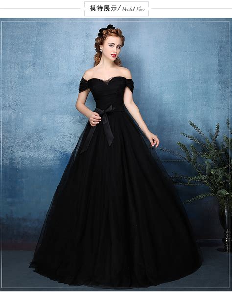 Black Plain Long Ball Gown Black Dress Royal Medieval Dress Princess