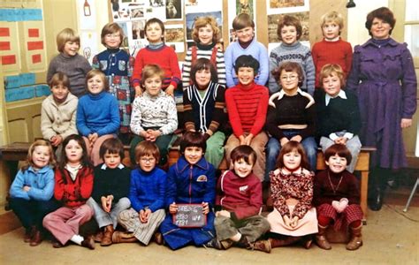 Photo de classe Année scolaire 1980 1981 de 1980 Ecole Publique Mixte