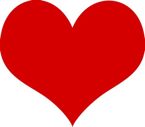 Red Big Heart Clipart Free Image Download
