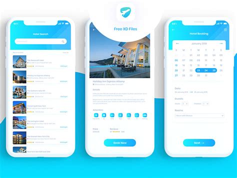 Hotel booking in pakistan is main factor in hotel business. Hotel Booking App UI Kit - Freebie Supply