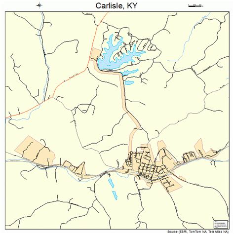 Carlisle Kentucky Street Map 2112898