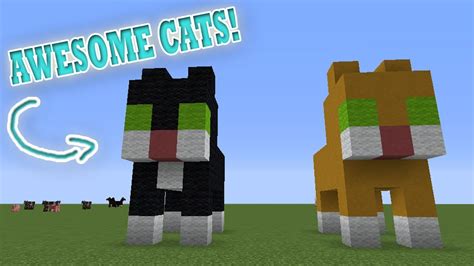 How To Build A Cute Minecraft Cat Youtube