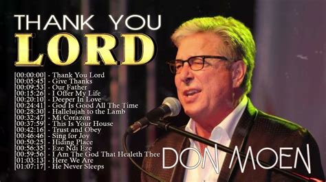 Don Moen Thank You Lord Worship Christian Songs Nonstop Collection