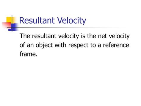 In physics terms, acceleration, a , is the amount by which your velocity changes in a given amount of time. PPT - -Relative Motion -Vector Addition and Subtraction ...