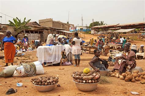 Central Press Newspaper Abandoned Markets Visible In Ghana