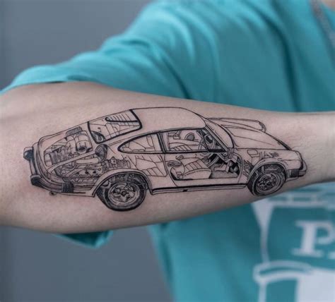 Porsche 911 Tattoo By Oozytattoo Tattoos For Guys Unique Tattoos
