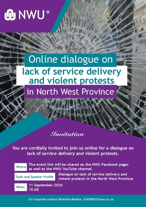 Online Dialogue Lack Of Service Delivery And Violent Protests In The