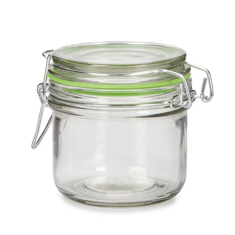 Darice Mini Glass Jar With Locking Lid Clear 3 X 3 Inches