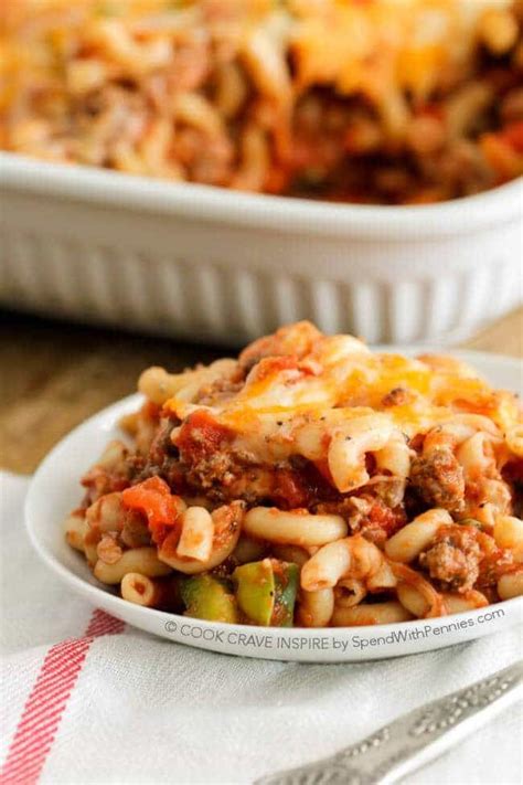 This Cheesy Beef And Macaroni Casserole Is A Easy To Put