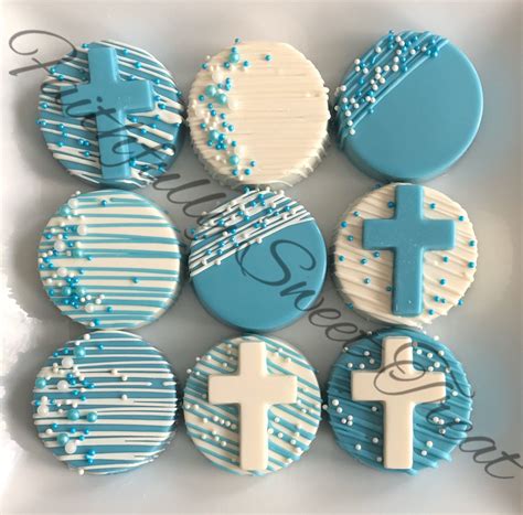 Baptism First Communion Cookies Chocolate Covered Oreos Etsy