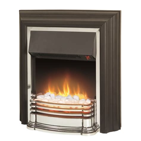 Dimplex Electric Fires Detroit Electric Fire In Black And Chrome Dtt20