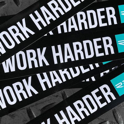 Work Harder 7 Sticker Randall Pich
