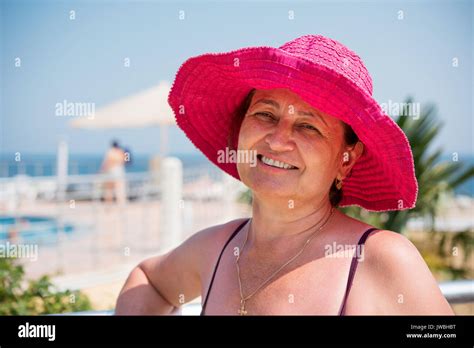 Beautiful Mature Woman In Bikini Hi Res Stock Photography And Images